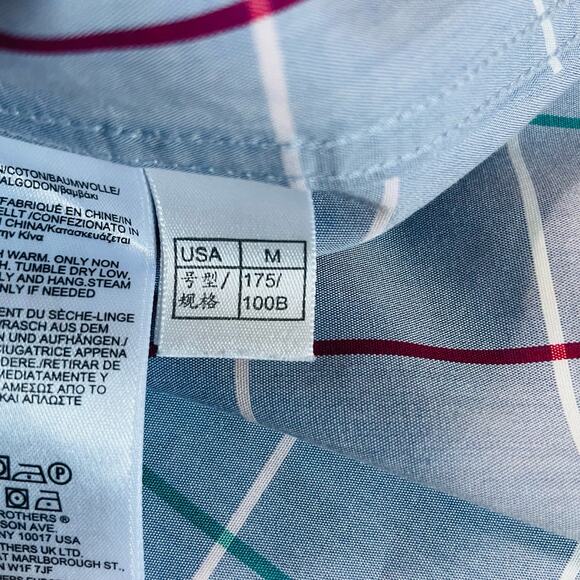 Brooks Brothers Regent Fit 1818 Mens Button Down Polo Shirt Cotton Size Large - Picture 9 of 9
